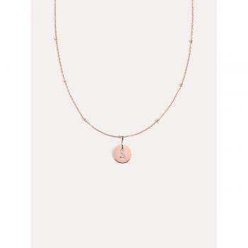 Singularu Medallón de Plata 925, baño oro rosa 18K – Collar único