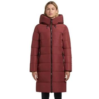 Steppmantel „Jilias5‑YM“ von KHUJO – Damen, 100 % Polyester, Dunkelrot, L