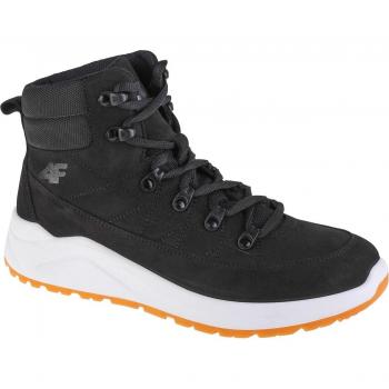 4F Women's City Trek, Black Lace-Up Sneakers, Size 36