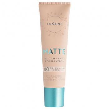 Lumene Base Oil-Control Matte FPS 20 Cor 00 Ultra Transparente 30 ml