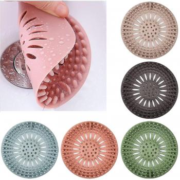 Capuchon de douche anti‑coquilles capte‑cheveux