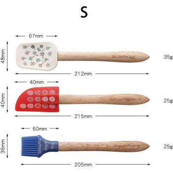 Food Grade Silicone Baking Spatula Set