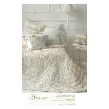 Set copripiumino matrimoniale con guanciali extra Blumarine design Lydia tonalità avorio