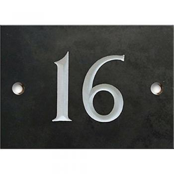 Stone Slate Address Plaque #16