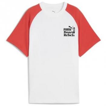 Graphic Tee Mid90s Puma Enfant Blanc-Rouge