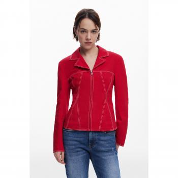 Peplum Biker Red XS para Mujer