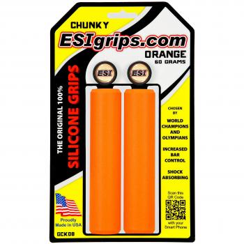 Puños ESI Chunky Naranja para bicicleta