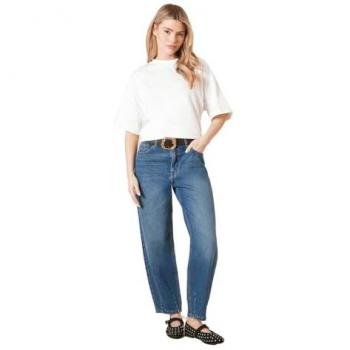 Women’s Barrel Leg Jeans, Mid Wash – Dorothy Perkins 12