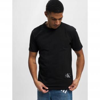 Calvin Klein T-Shirt mit umgeschlagenen Ärmeln CK Schwarz S Herren