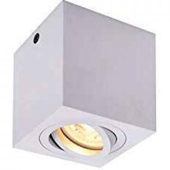 SLV TriLEDo Deckenaufbauleuchte, QPAR51, weiß, max 10W