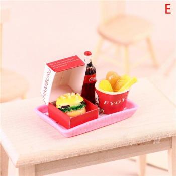 Casa de muñecas en miniatura con comida rápida para Blyth