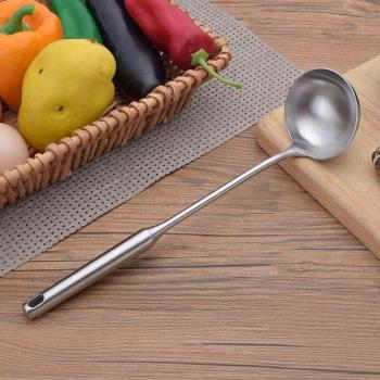 Conjunto de Cucharas y Colador de Acero Inoxidable 304 para Sopas