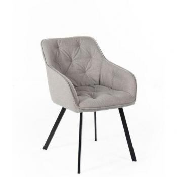 2 Chaises Tissu Design 60cm x 55cm H. 79cm