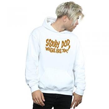 Scooby Doo Herren-Hoodie „Mysteriöse Nacht“. XL weiß