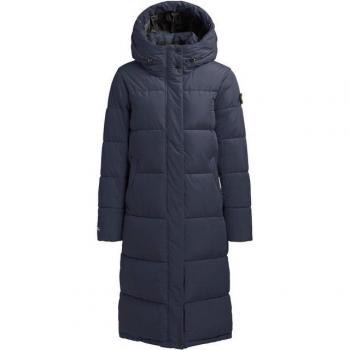 KHUJO Damen-Steppmantel TIONE XL 42 – Knielanger, Unifarbenes Design