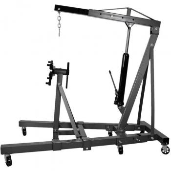 Grúa de Taller 2 Ton + Carro de Montaje 900 kg