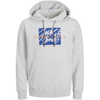 Sudadera JJColton de Jack & Jones en azul, naranja y blanco