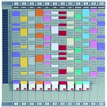 Nobo T‑Card Annual Planner (French) – 13 Columns, 32 Slots