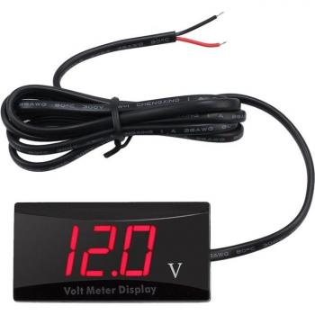 Digital Display Waterproof Voltmeter for Automotive Use