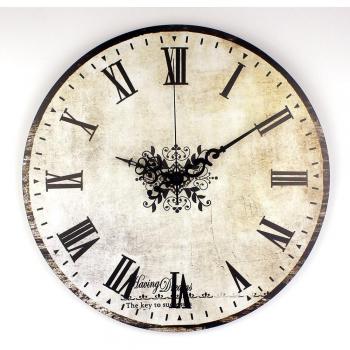 Stille Wanduhr im Vintage-Stil für Schlafzimmer