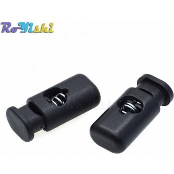 100pcs Black Cord Lock Stoppers