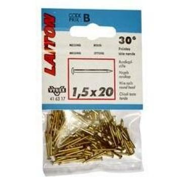 Pointe ronde laiton 1.5x25 mm