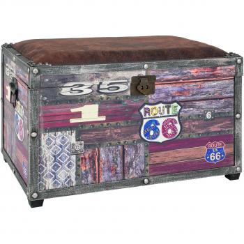 Haku Classic‑Sitztruhe – MDF, gepolstert, Vintagelook