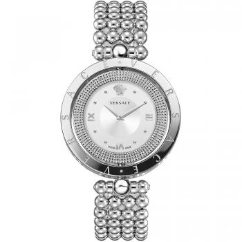 Silver Gray Versace Eon Women’s Wristwatch (One Size)