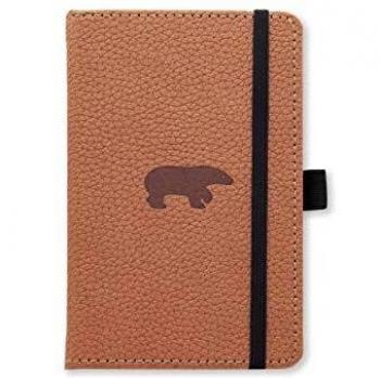 A6 Pocket Notebook with Brown Bear and Wildlife Theme by Dingbats