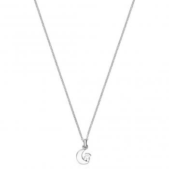 Collar Tous Oso y Luna en Plata