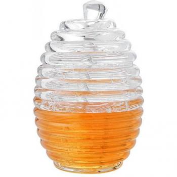 Pot à miel 265ml avec bâton dripper en forme de ruche