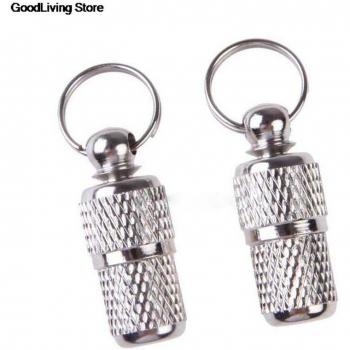 Tag Argenté de Sécurité pour Chiens & Chats – Tube Collier avec Nom, Adresse