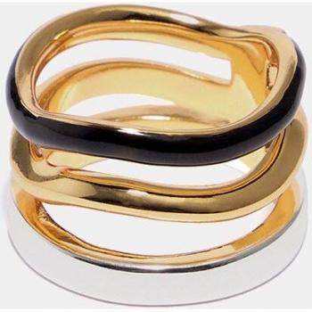 BIMBA Y LOLA Black Logo Band Ring for Adults Size 16