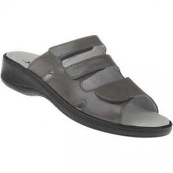 Natural Feet Damen Zehensandalen Pantolette Ines grau