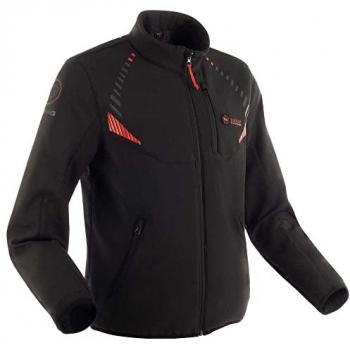 Veste moto chauffante Bering Warmor Noir Rouge 2XL