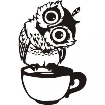 Kitchen Owl in a Cup Wall Art