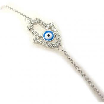 Bracelet Argent Fatma Saphir et Neige