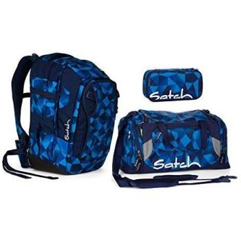 Schulrucksack‑Set Blue Crush von Satch Match