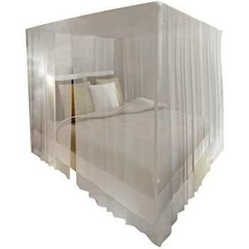 Moustiquaire de lit carré 3 accès 2 pcs