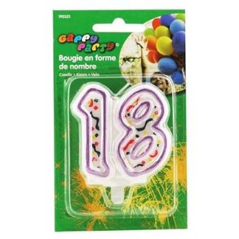 Bougie décorative 18 ans