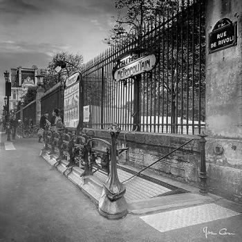 Peinture imprimée Rue de Rivoli 65x65 cm