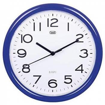 Horloge Trevi 25cm à Quartz Ronde Bleu