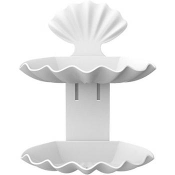 Porte-savon double à ventouse « Rangement Accessoires S.B. »