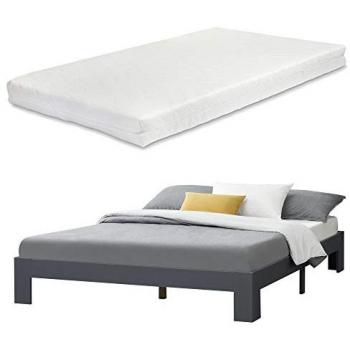 Raisio dubbelbed 140x200 cm med mörkgrå design