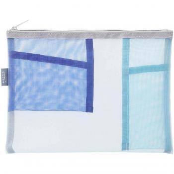 Light Blue Midori Pen & Tool Pouch with Mesh
