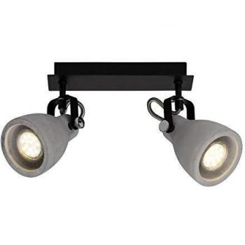 Brilliant LED Leuchtmittel Par51 Gu10 20w Schwarz Matt/Zement Grau
