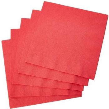 Amscan Servetten voor eenmalig gebruik (20 stuks) Rood