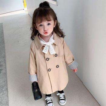 Child Dust Coat with Long Trench Design – 1‑12 Y