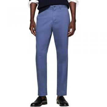 Regular Fit Tommys Satin Chino – Herren Hose, Größe 34/32, Jeansblau
