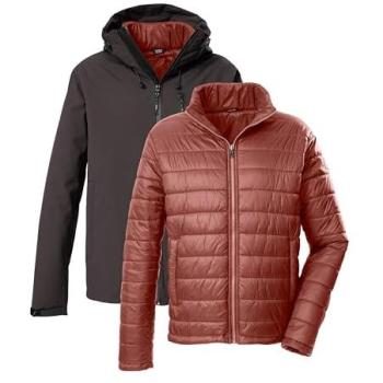 Killtec KOW 95 3‑in‑1 Kombijacke Damen – 100 % Polyamid-Futter – Dunkelbraun – 3XL